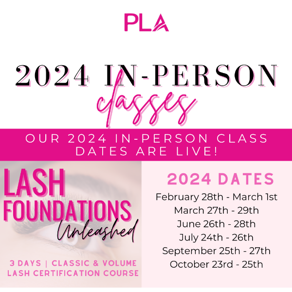 Our 2024 In-Person Class Schedule is Live!💕