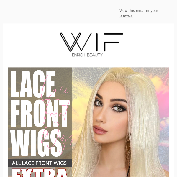 🔥 Extra 10% Off All Lace Front Wigs