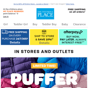 $19.99 Puffer Jackets PALOOZA! LIMITED TIME!