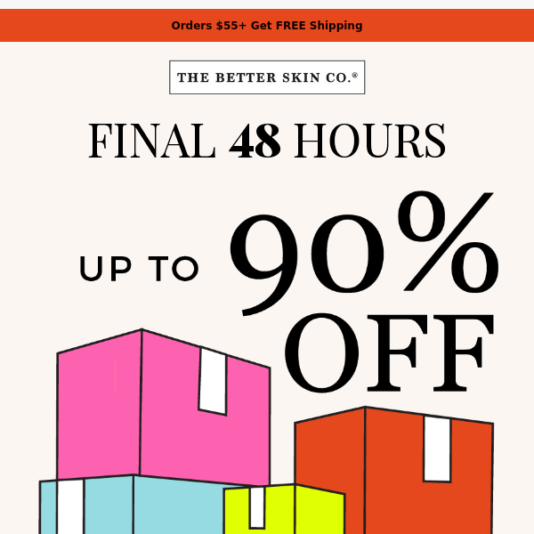 Final Hours 🚚 Up to 90% Off