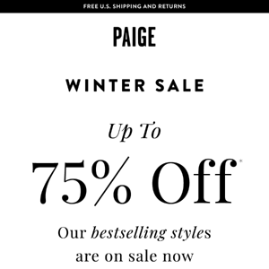 Up to 75% Off These Bestsellers