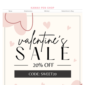 V-DAY SALE to Love 💖 20% OFF + Giveaway