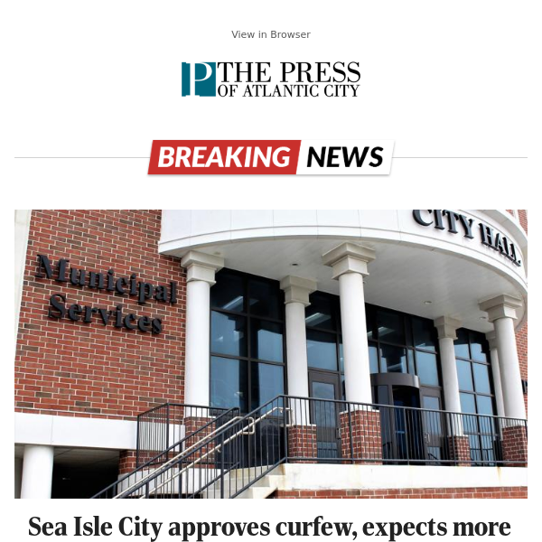 Sea Isle City approves curfew, expects more to come in other towns