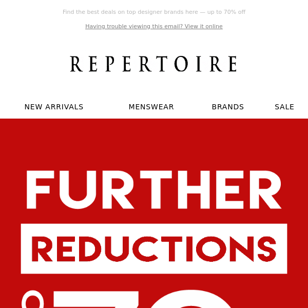 FURTHER REDUCTIONS | Shop By Price