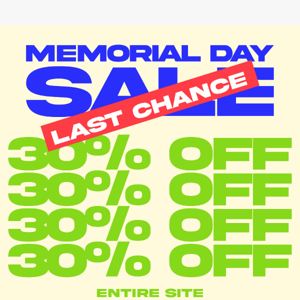 🚨LAST CHANCE FOR 30% OFF EVERYTHING!