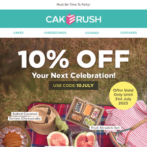 10% OFF? How Sweet! 🍰