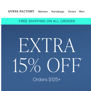NOW: Extra 15% Off & Free Shipping