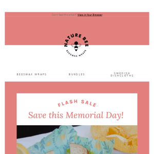 Flash Memorial Day Sale 🚨