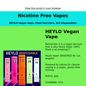 Nicotine Free Vapes - Hot Products!