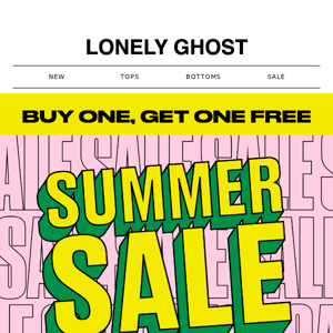 Last chance to shop the Buy One, Get One FREE summer sale.