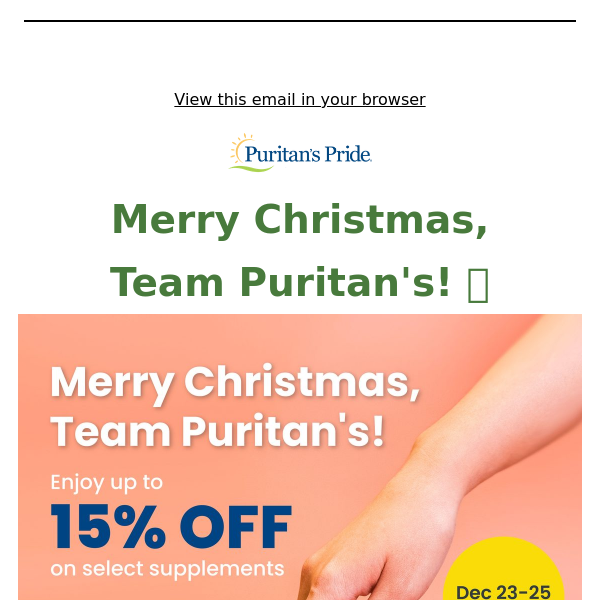 Happy Holidays, Team Puritan's! 🎅