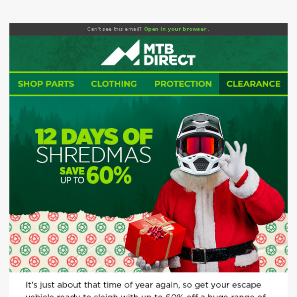 12 Days of Shredmas - Up to 60% Off  🤘🎅🤘