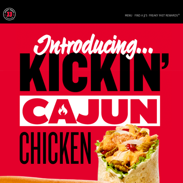 Say hello to the Kickin' Cajun Chicken 👋