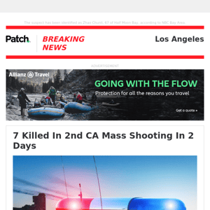 ALERT: 7 Killed In 2nd CA Mass Shooting In 2 Days – Mon 06:15:10PM