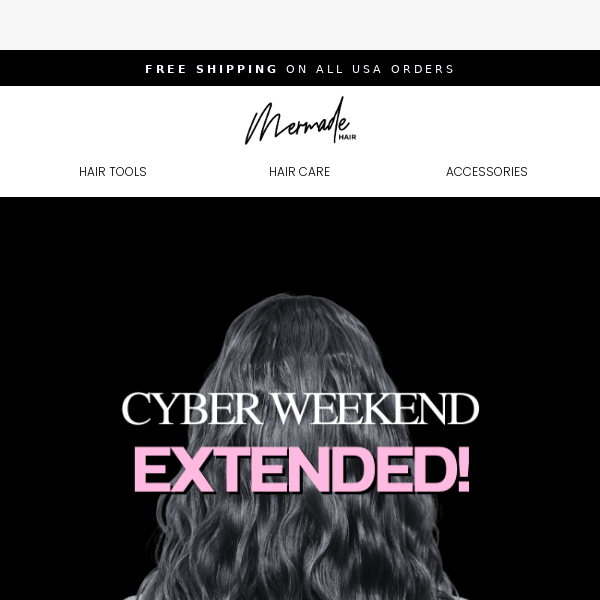 Cyber Weekend Sale EXTENDED 💥 Last chance!