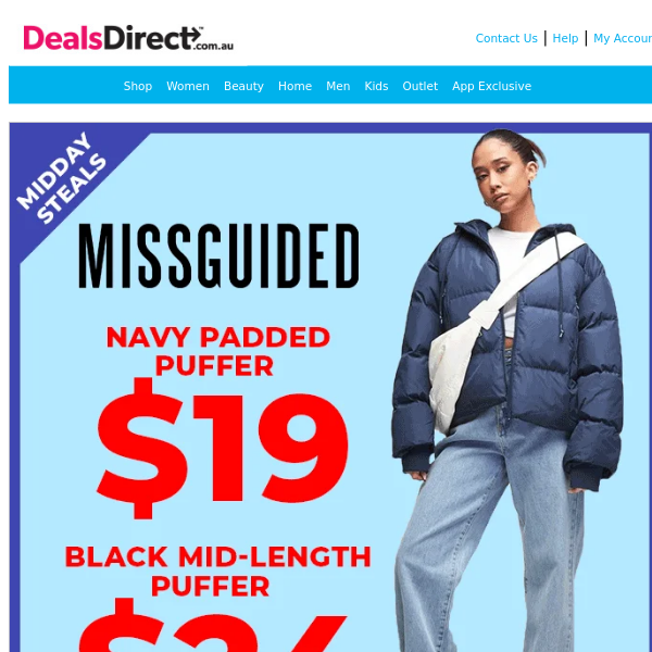 $24 & UNDER - Missguided Puffer Jackets