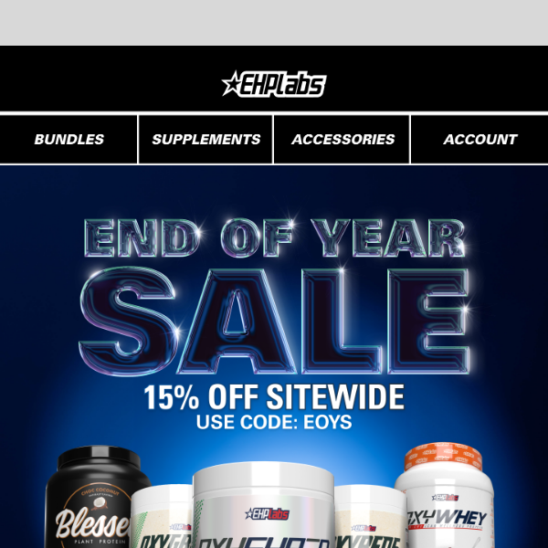 🚨 END OF YEAR SALE – 15% OFF SITEWIDE