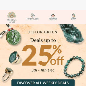 💚 Weekly Deals: The Color Green!