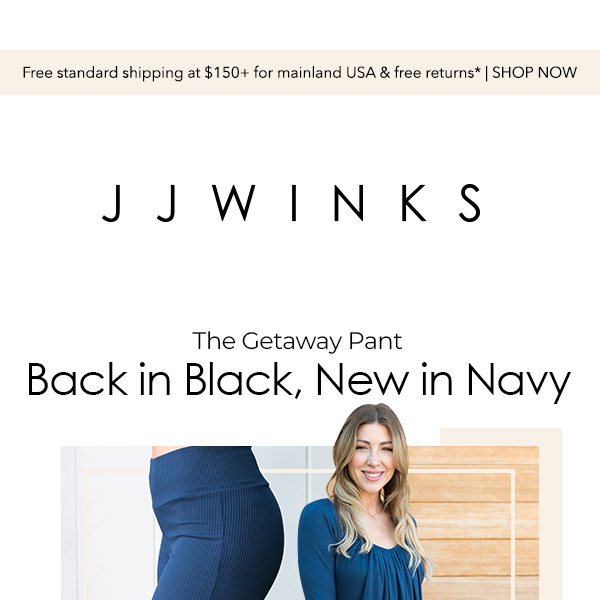 Introducing the Getaway Pant in Navy 🤩