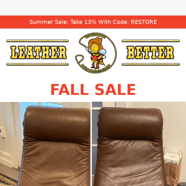 Leather Better Fall Sale: Take 13% Off Your Order