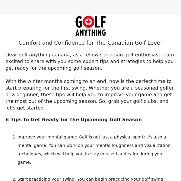 Get Your Golf Game Ready: Expert Tips and Strategies for the Upcoming Season