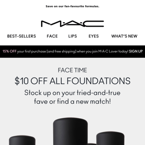 $10 OFF all foundations ends soon!