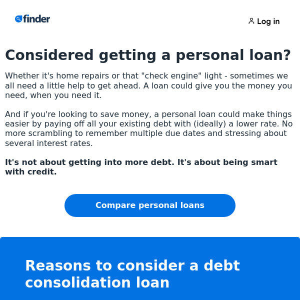 A personal loan could help