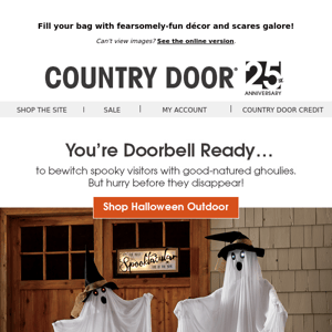 Knock Knock: It’s Halloween Highlights for Home and Patio!