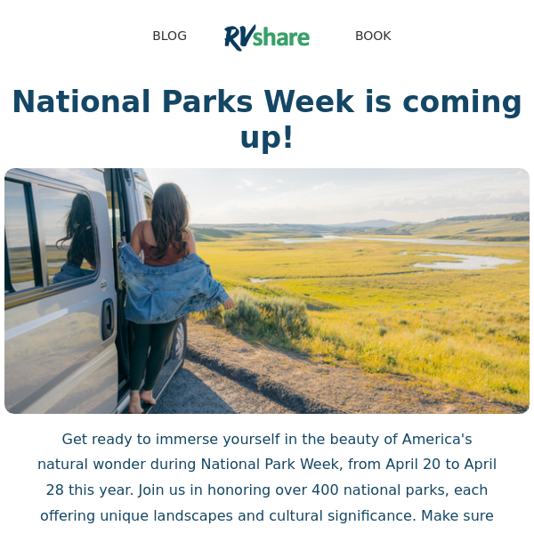 🌲 Celebrate National Parks Week with RVshare