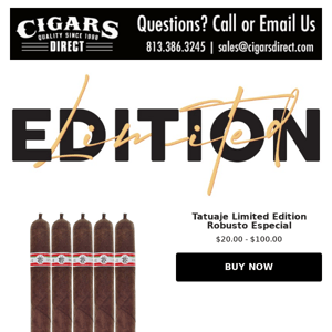 10 Un-Released Limited Edition Cigars You Don't Want To Miss!