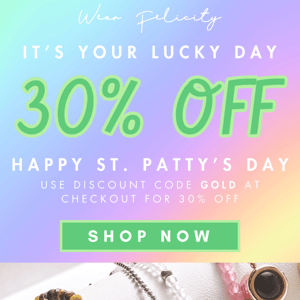 🍀 30% OFF 🍀 Happy St. Patrick's Day