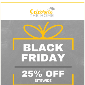 BLACK FRIDAY SALE!