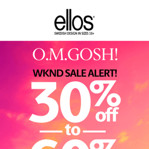 ‼WKND Sale Alert: 30%-60% OFF Almost Everything