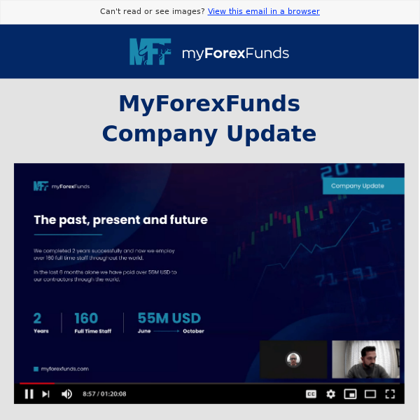 MyForexFunds Company Update