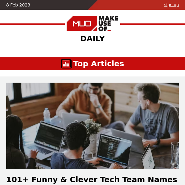 101 Funny Tech Team Names 😂 Save Time in Excel ⏱ Find Anything On Your PC  Faster ⚡️ - MakeUseOf