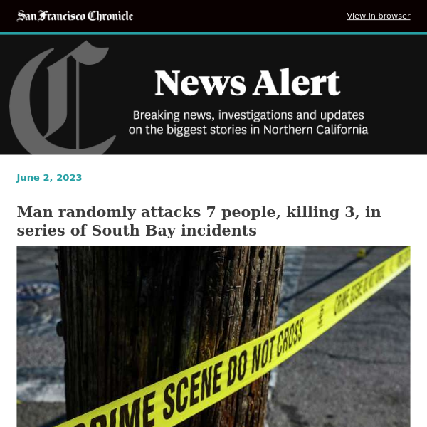 Man randomly attacks 7 people, killing 3, in series of South Bay incidents