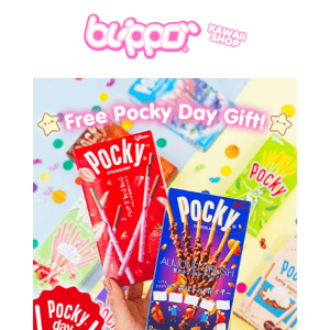 🥢 11.11 is Pocky Day! 🥢 Get Free Snacks!