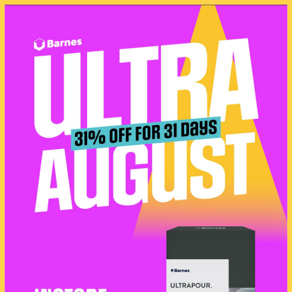 ❗ Ending soon, Ultra August, 31% OFF FOR 31 DAYS!