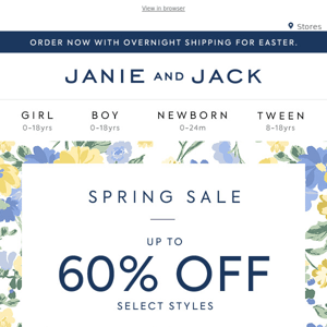 Spring party picks: up to 60% off