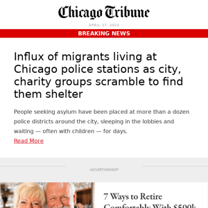 Influx of migrants living at Chicago police stations as city, charity groups scramble to find them shelter