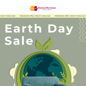 Celebrate Earth Day With Up to 40% OFF on Slipcovers! 🌱