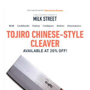 Get Our Favorite Chinese-Style Cleaver Before It's Gone!