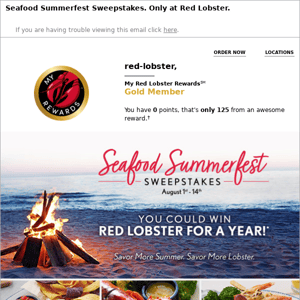 Member Exclusive: Enter to Win Red Lobster for a year!