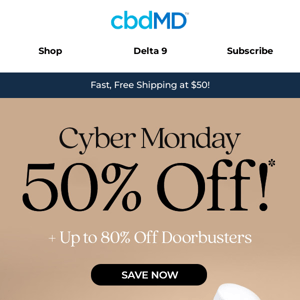 🚨 50% Off Cyber Monday Sale!