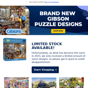 Funbox, New Gibson Jigsaws In Stock!