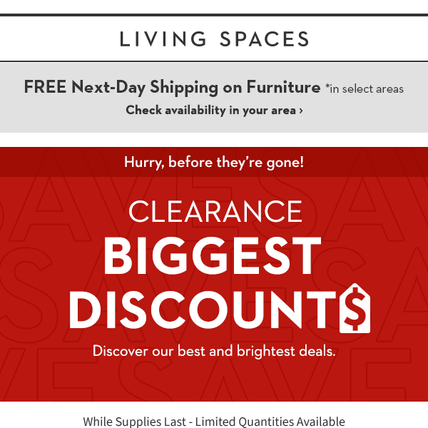 The Biggest + Best CLEARANCE Discounts