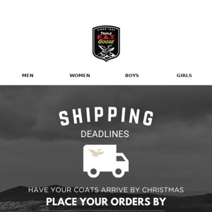 🎅 Santa's Reminder: Check Our Shipping Dates for On-Time Delivery.