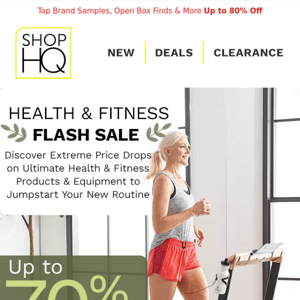 FLASH SALE ⚡️ Up to 70% Off Health & Fitness