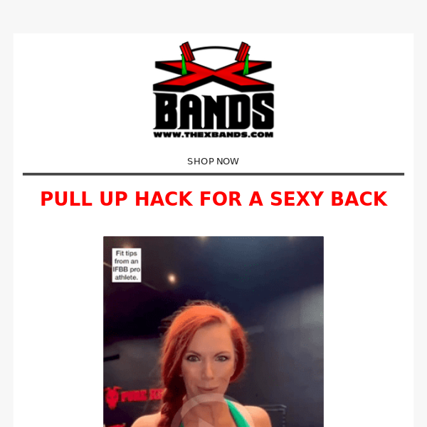 Get a Strong & Sexy Back with The X Bands!