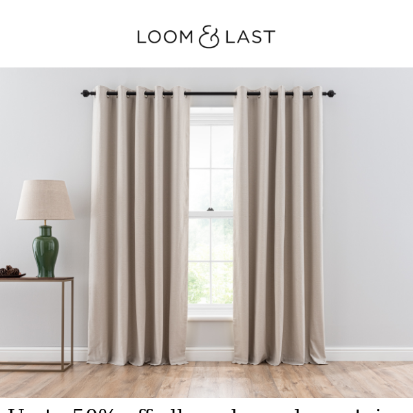 Up to 50% off ready made curtains